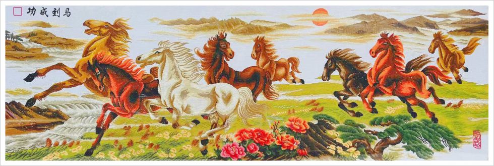 家和万事兴年年有余竹子金锦鲤画芯展示