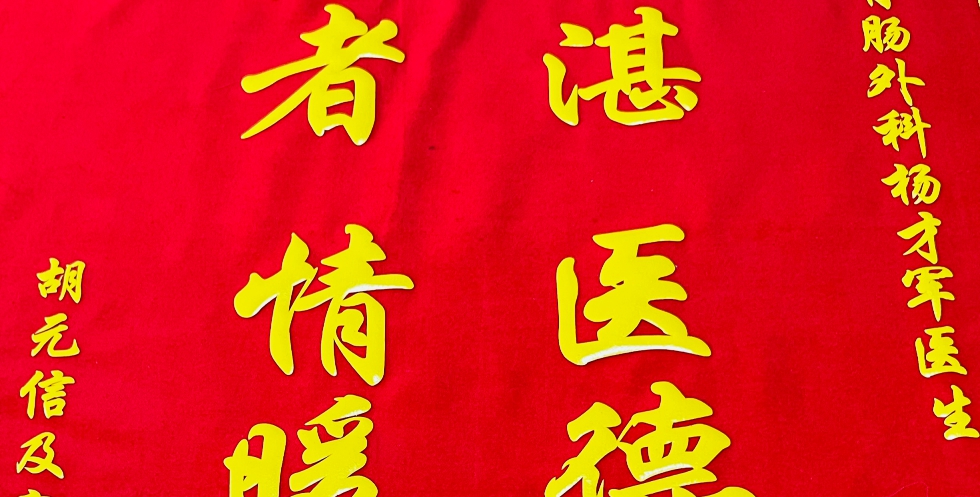 发泡金字印平面锦旗展示图片3