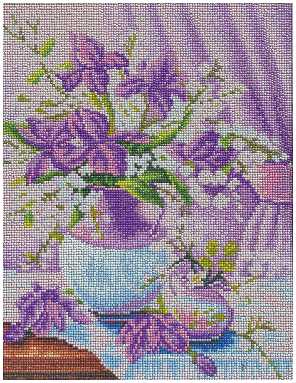 温馨之家牡丹花家字成品效果