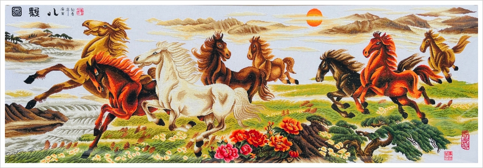 温馨之家牡丹花家字成品效果