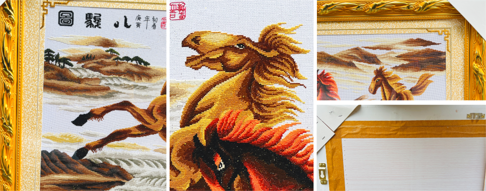 温馨之家牡丹花家字局部效果